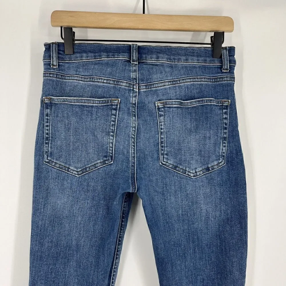 Reformation Jeans Size 27 Womens Blue Denim Mid Rise Skinny Destin Wash Stretch